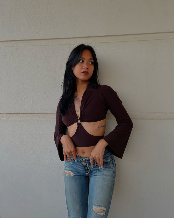 Cutout Tie Top