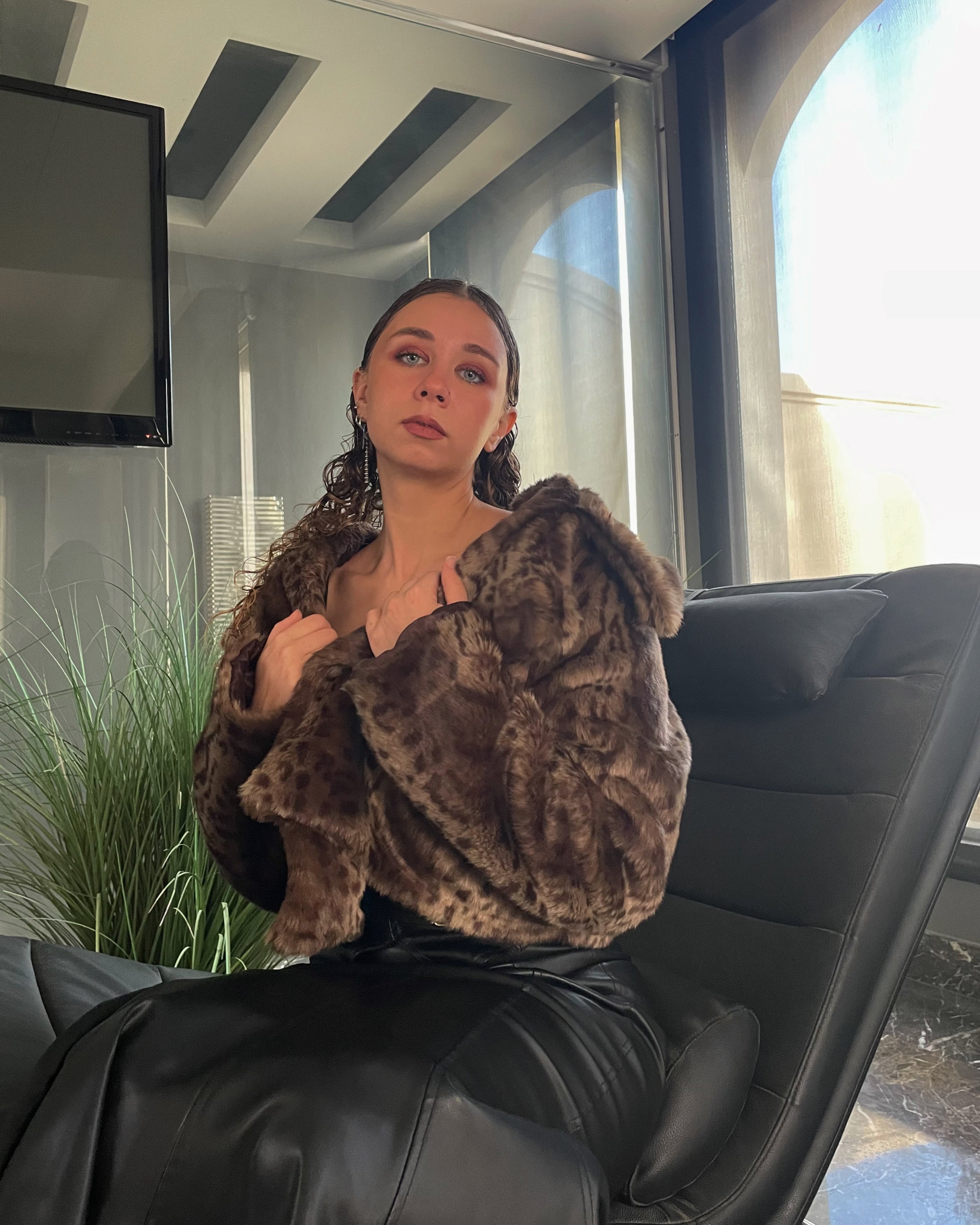 Leopard Fur Jacket