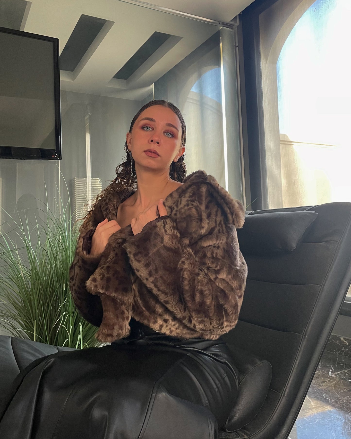 Leopard Fur Jacket