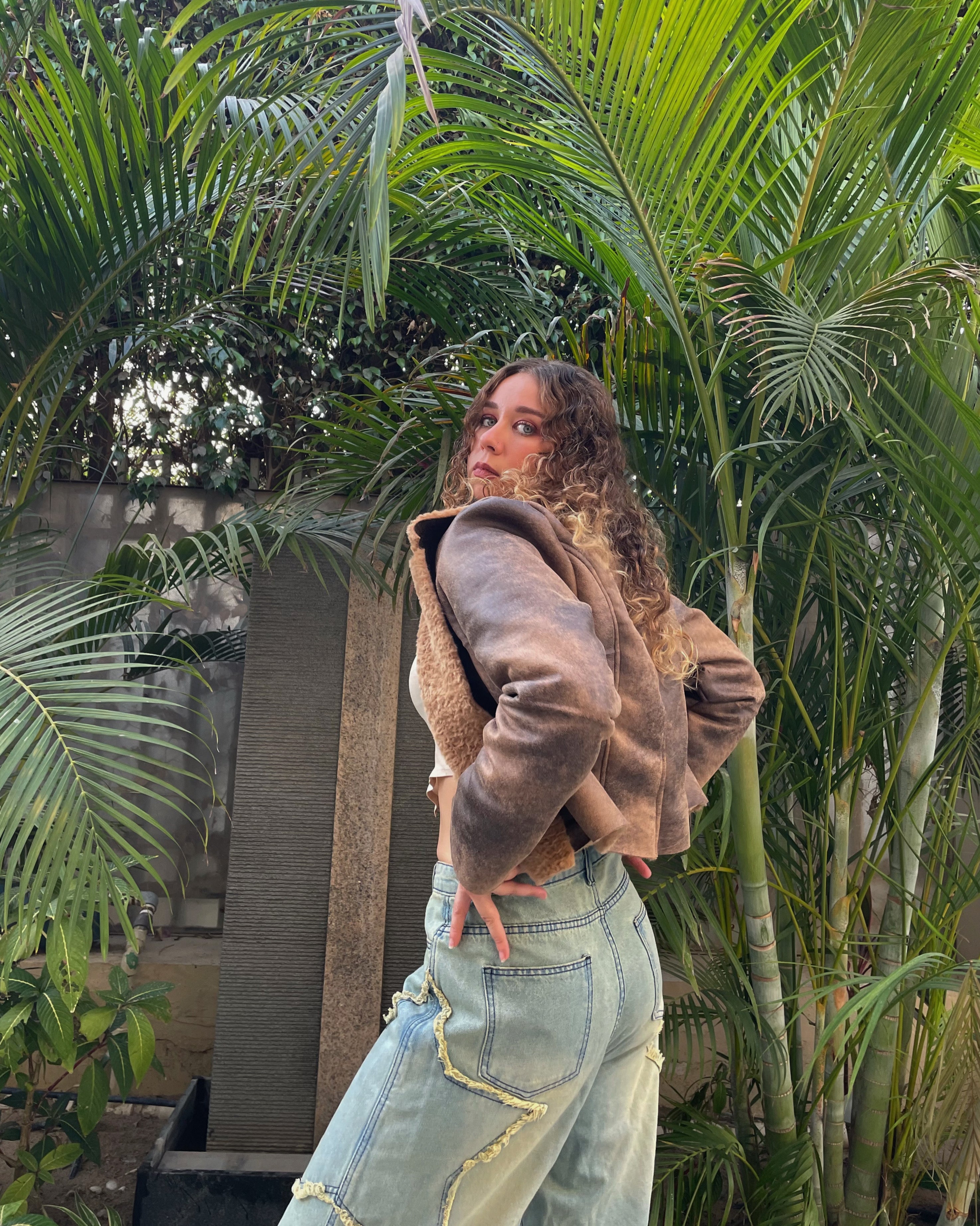 Fur-lined Leather Jacket