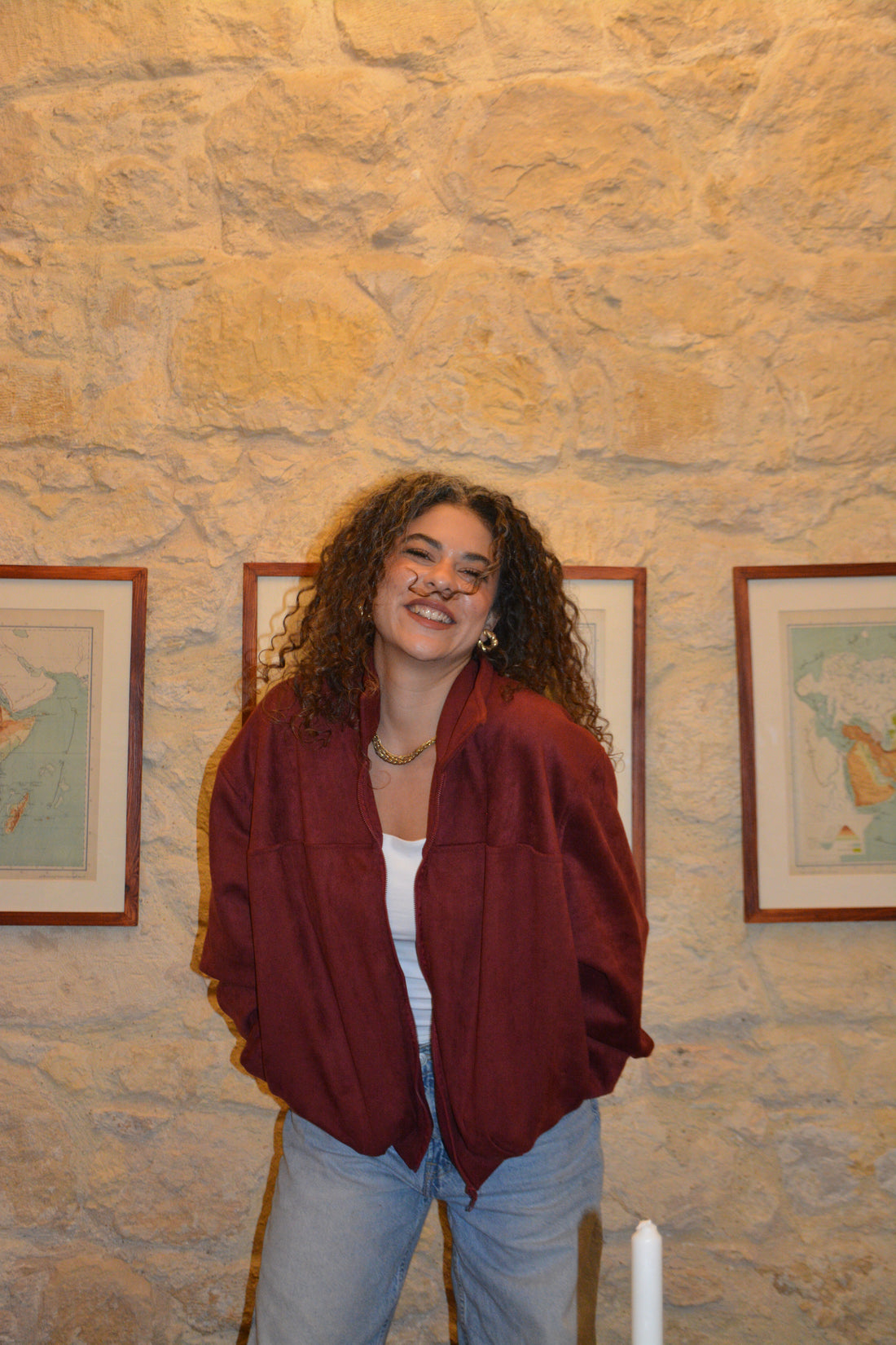 Bordeaux Suede Jacket