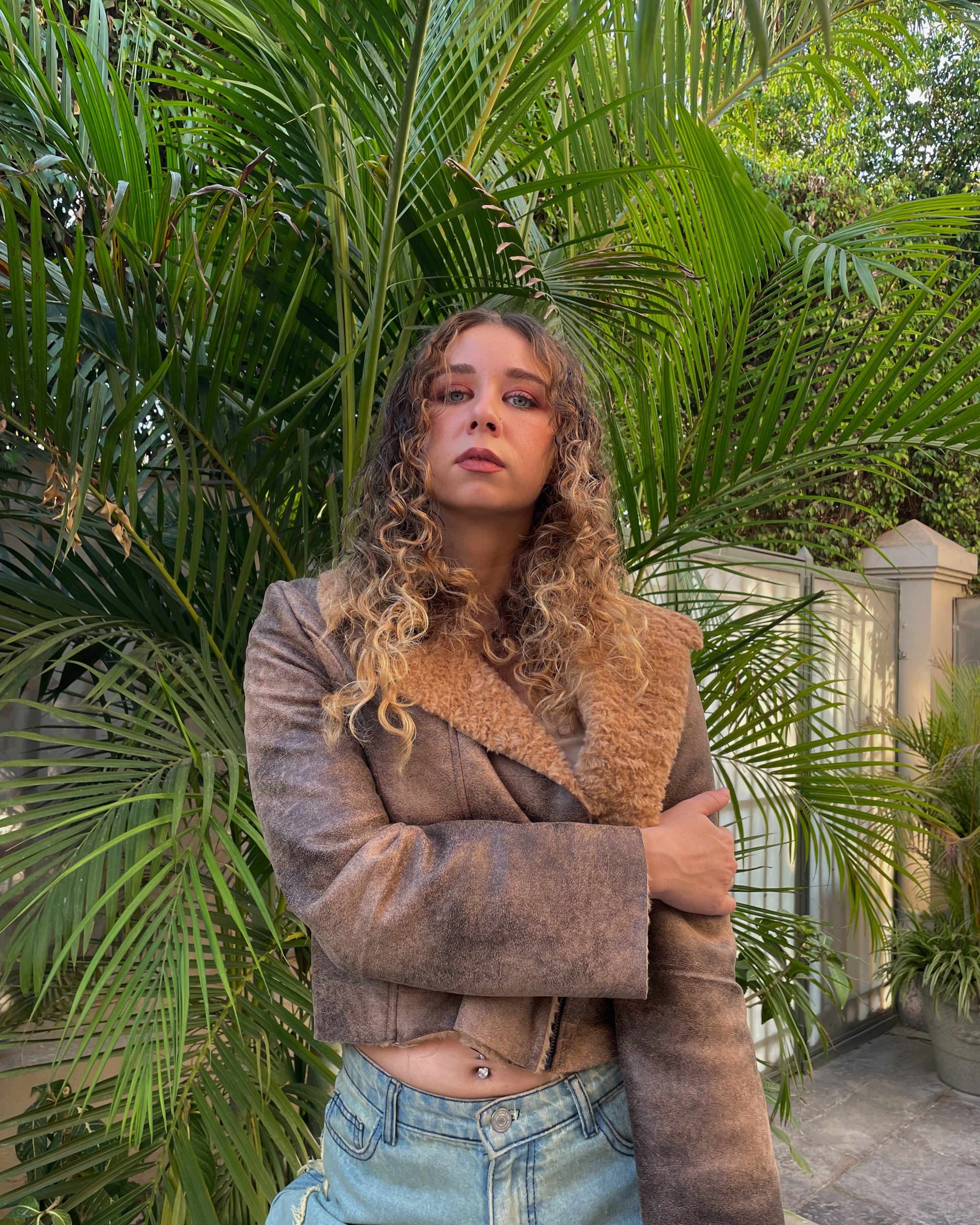 Fur-lined Leather Jacket