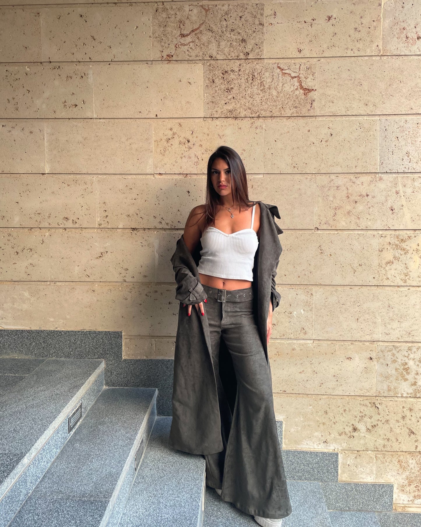 Suede Pants