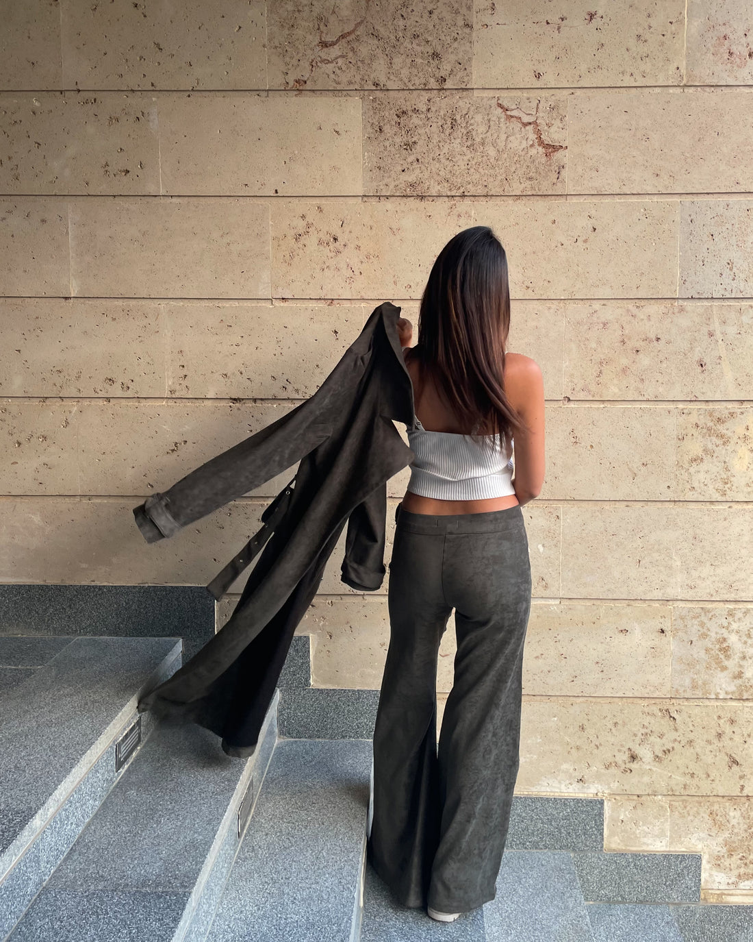 Suede Pants