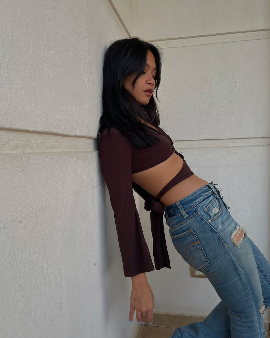 Cutout Tie Top