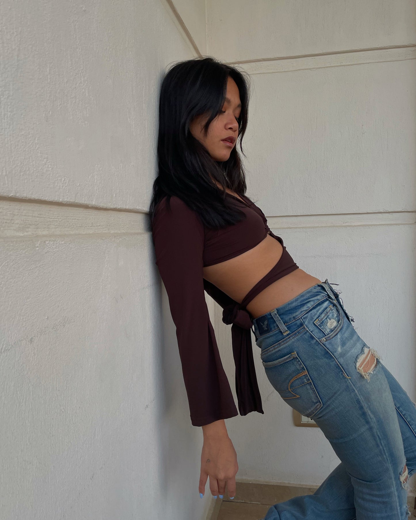 Cutout Tie Top