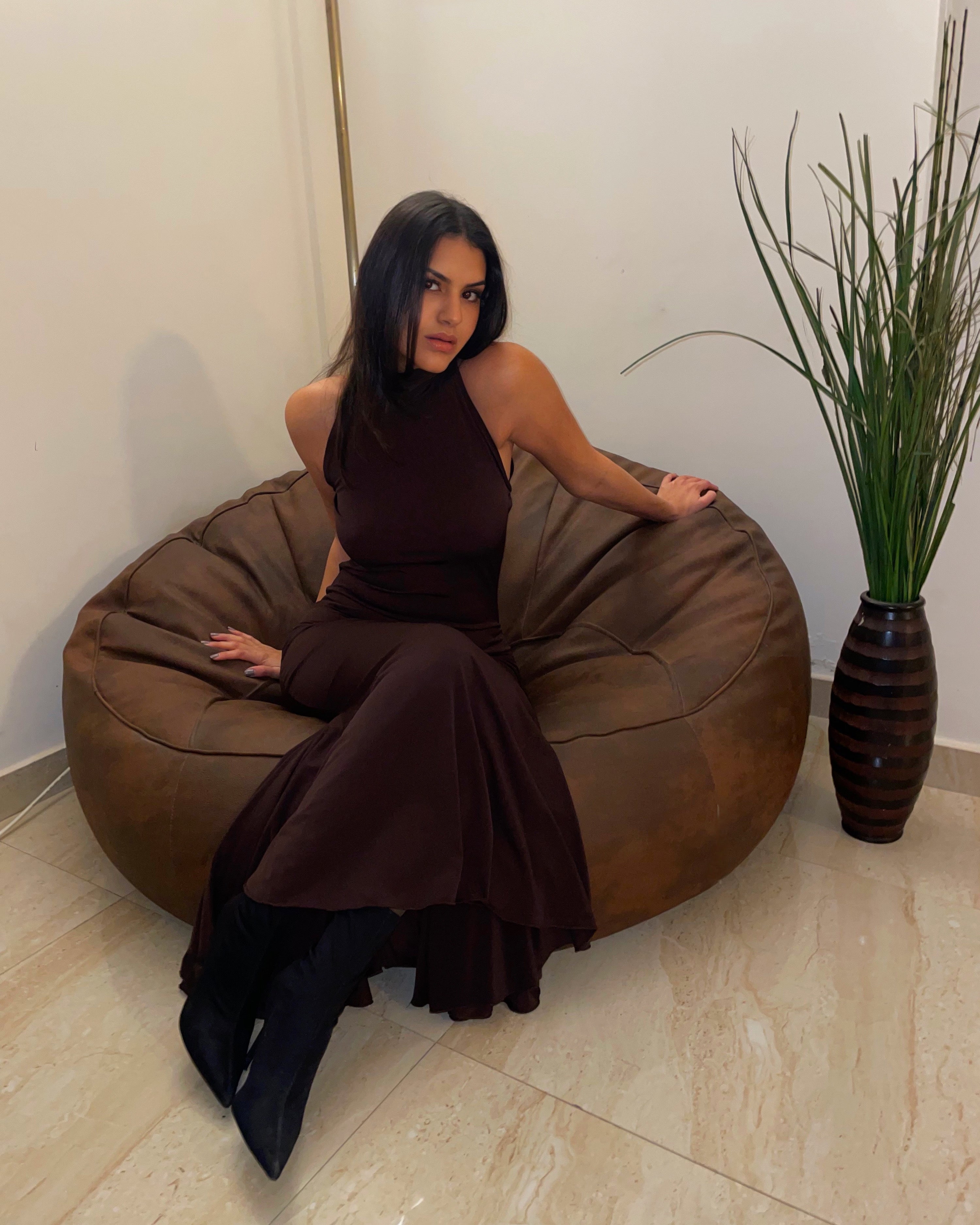 Maxi Turtleneck dress