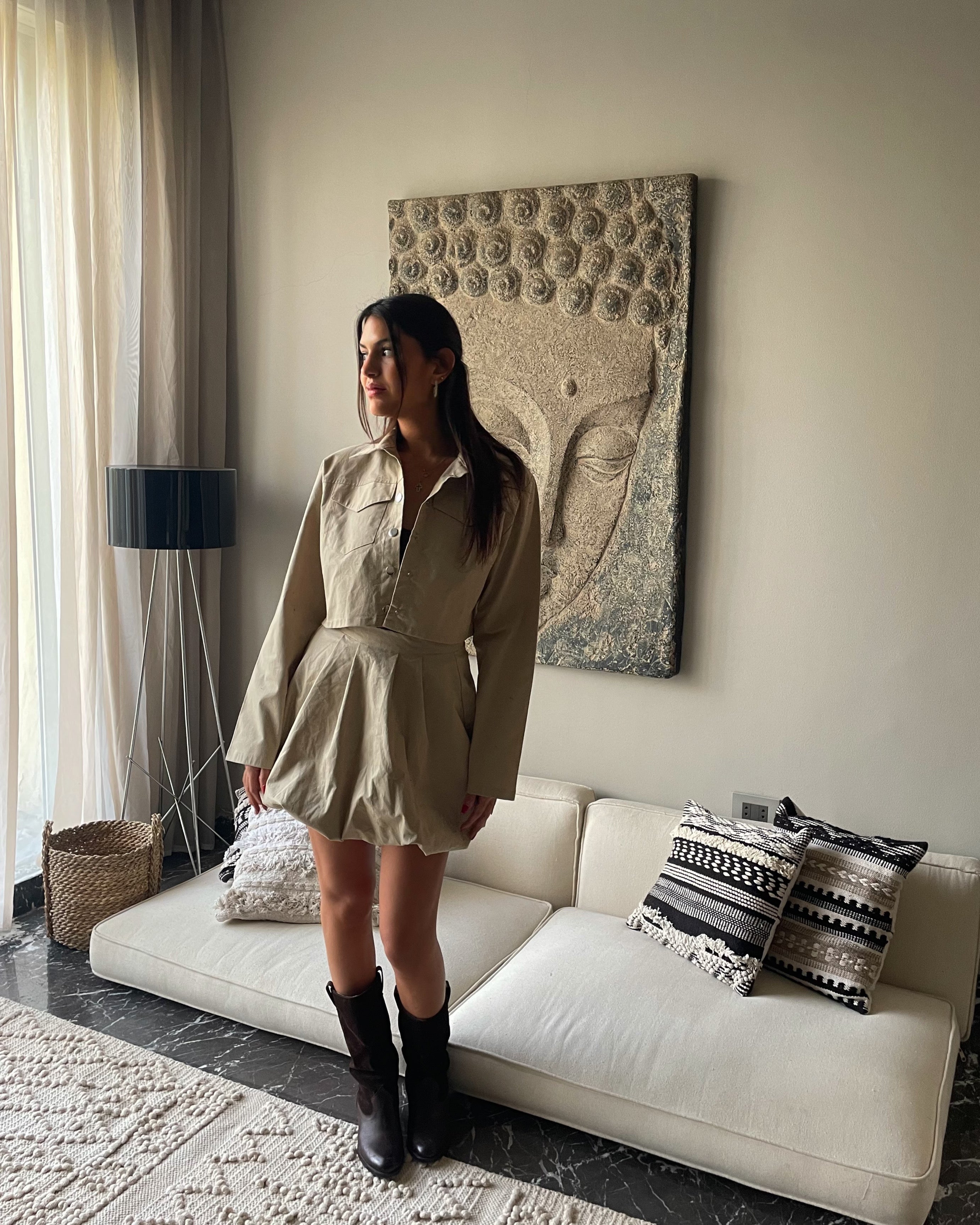 Casual Cropped Jacket