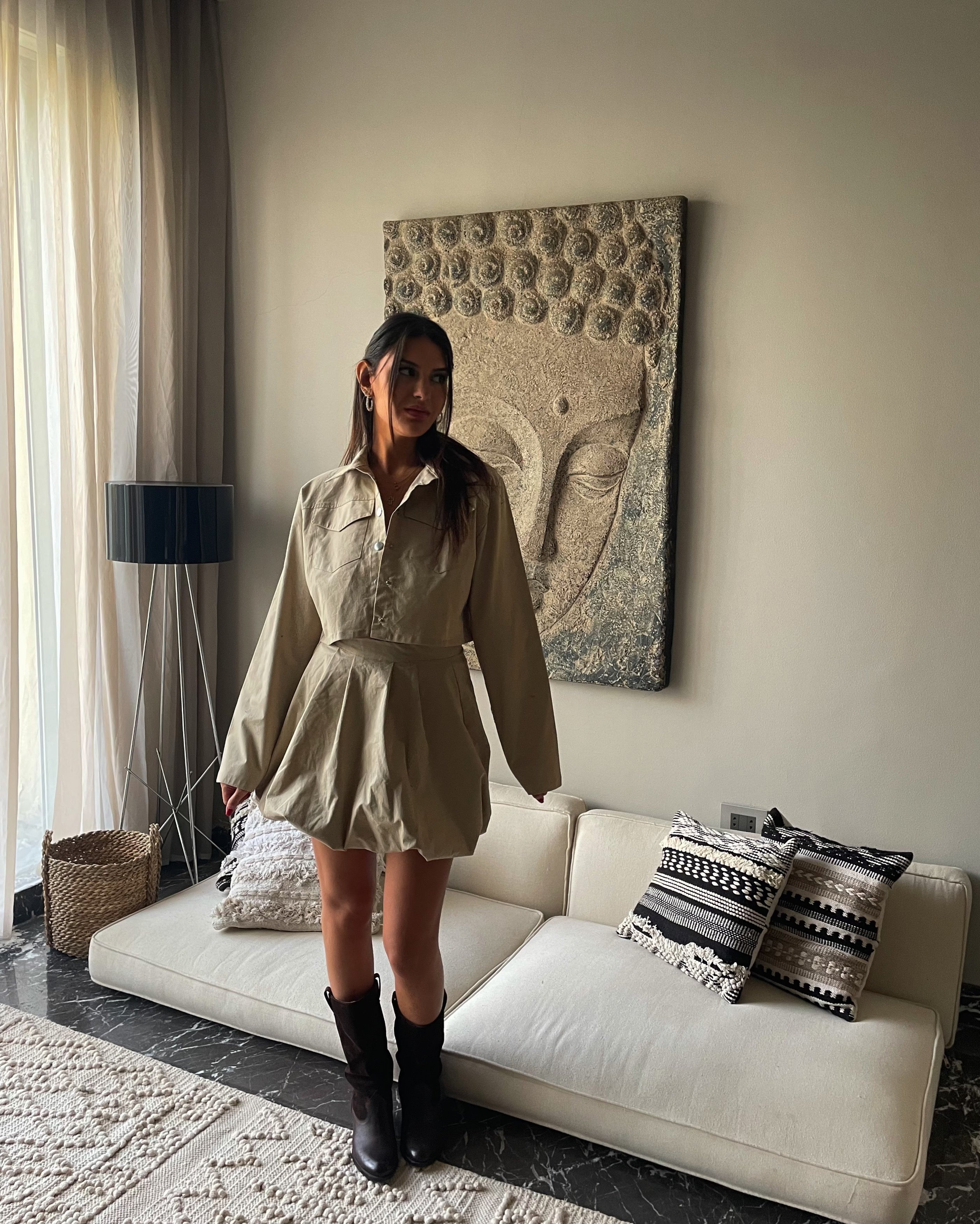 Casual Cropped Jacket