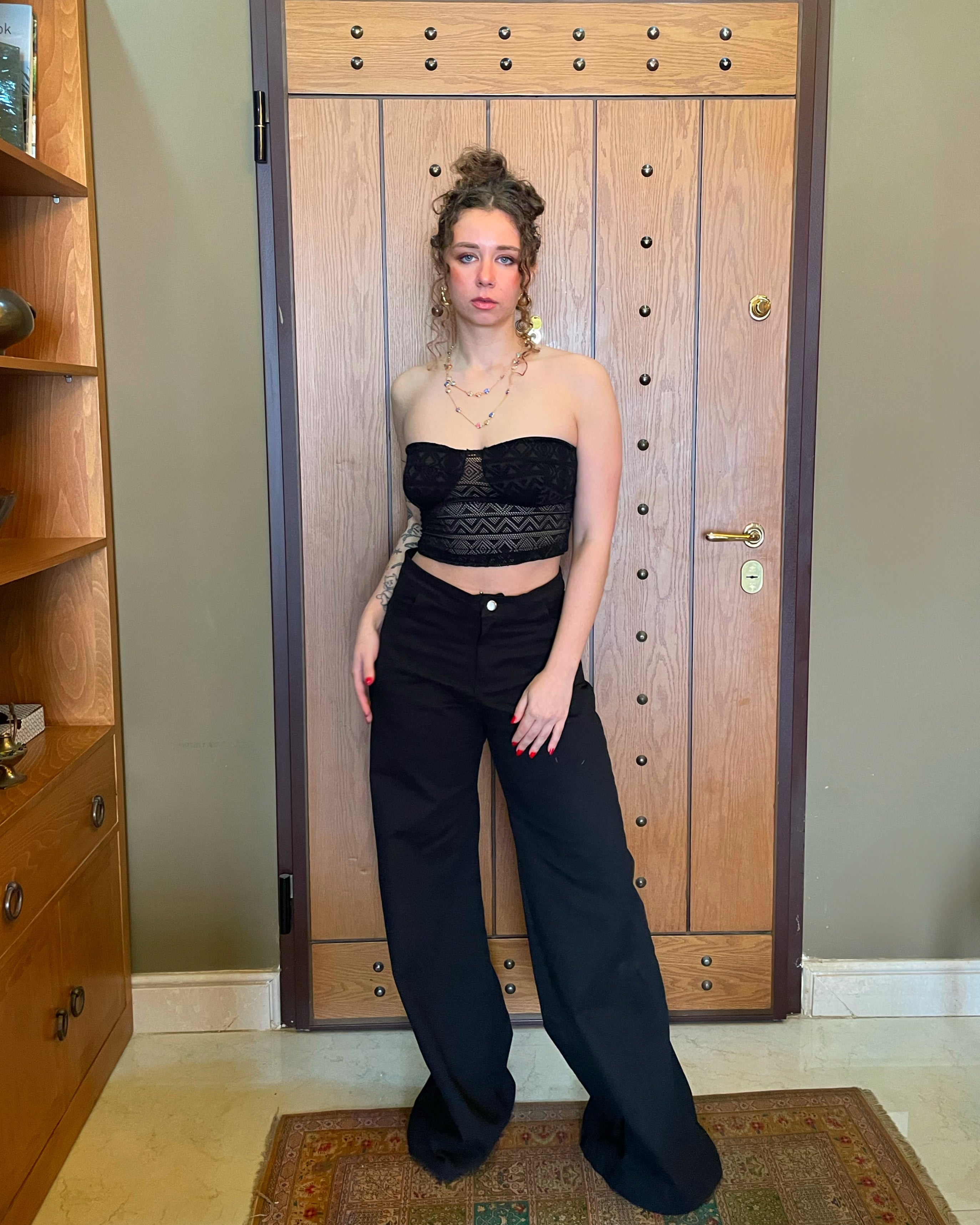 Strapless Crochet Top