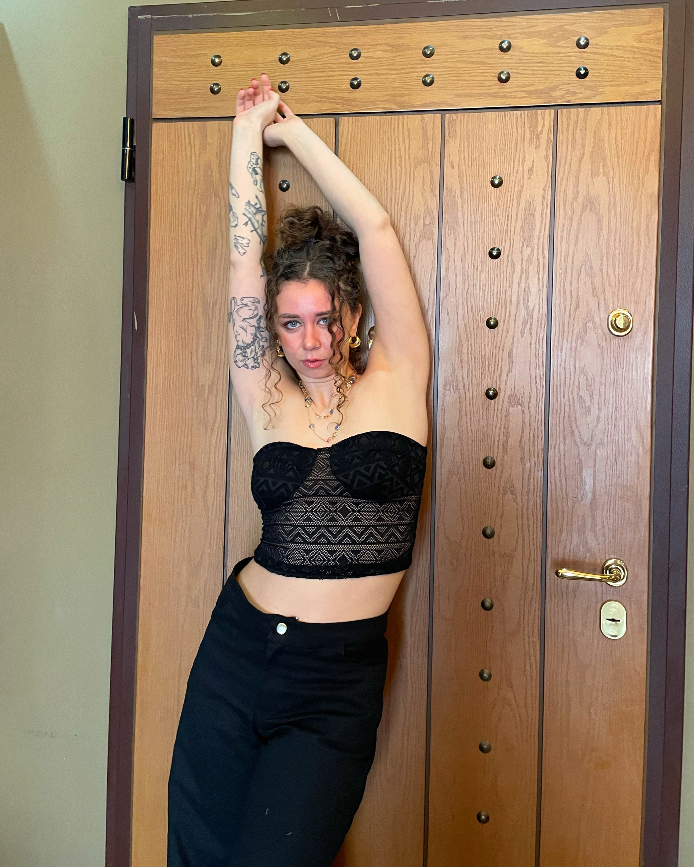 Strapless Crochet Top