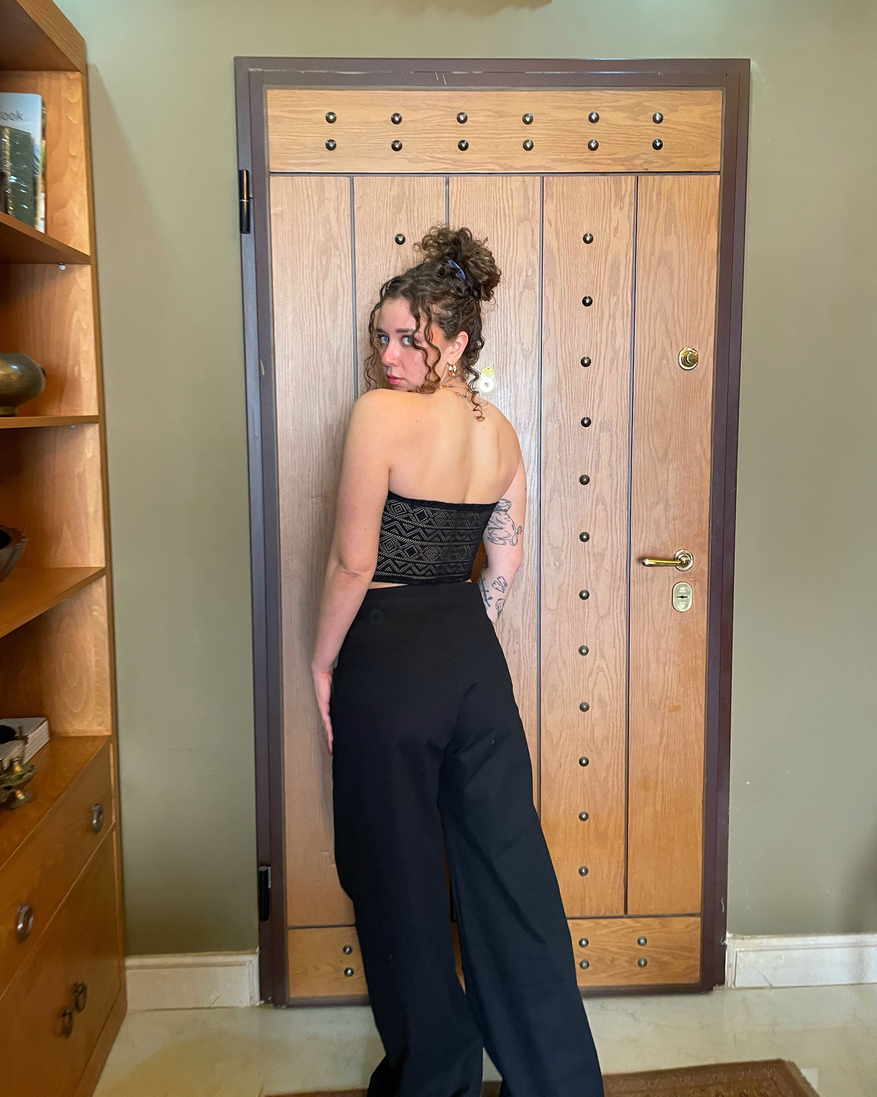 Strapless Crochet Top