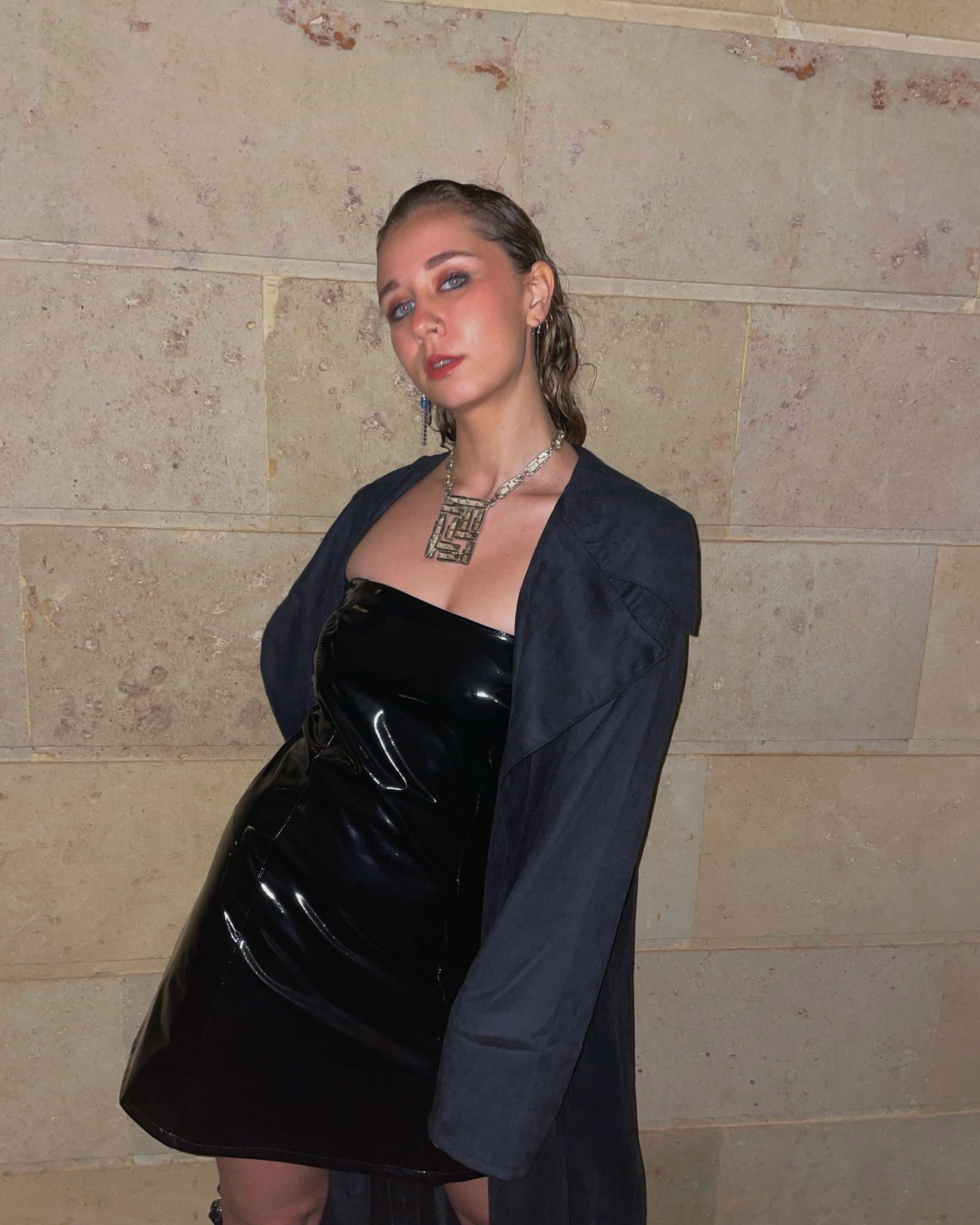 Latex Mini Dress