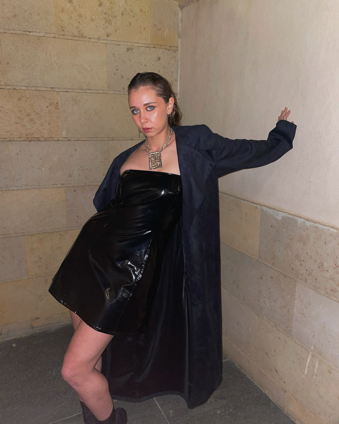Latex Mini Dress