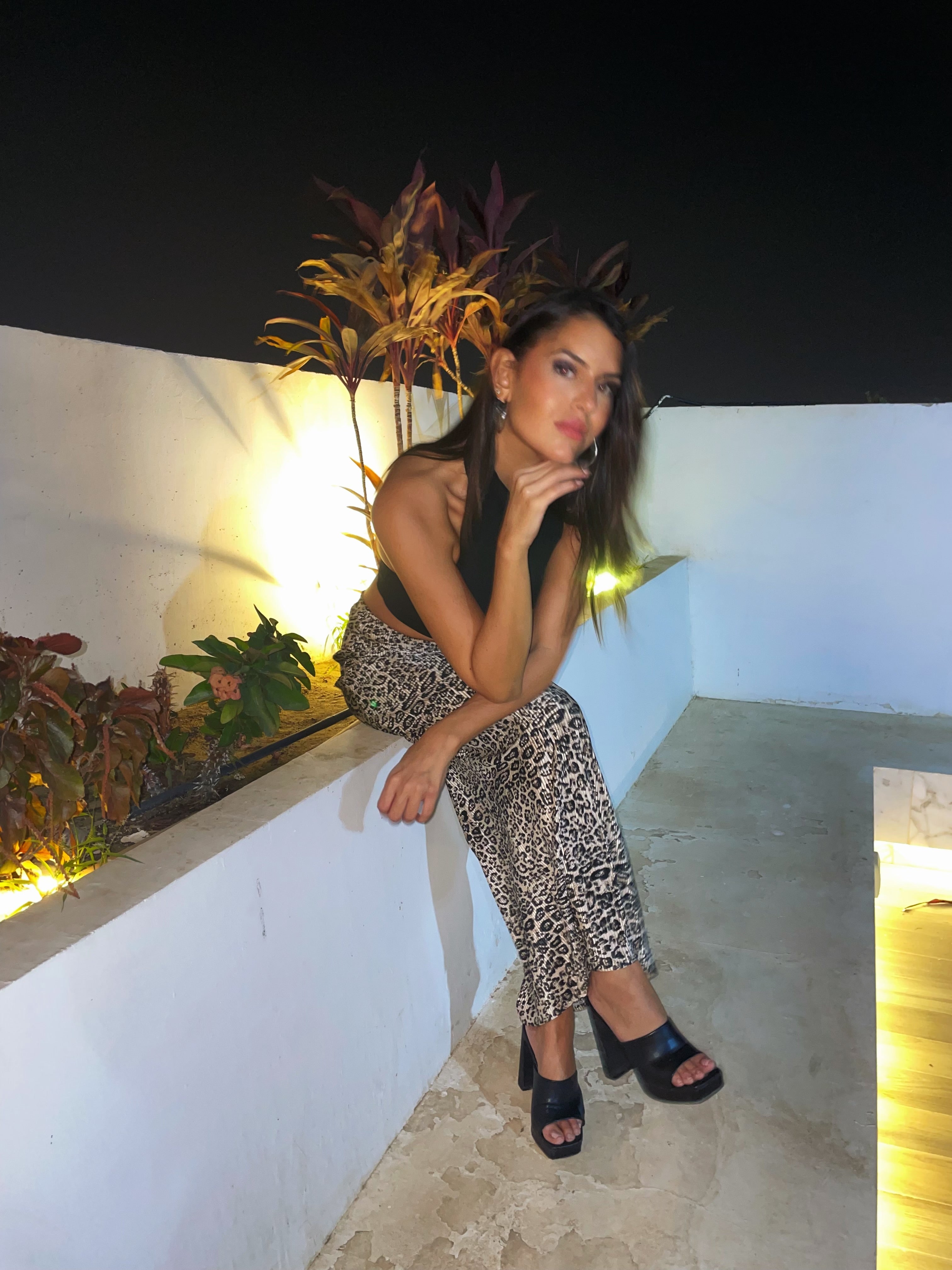 Maxi Silk Leopard Skirt