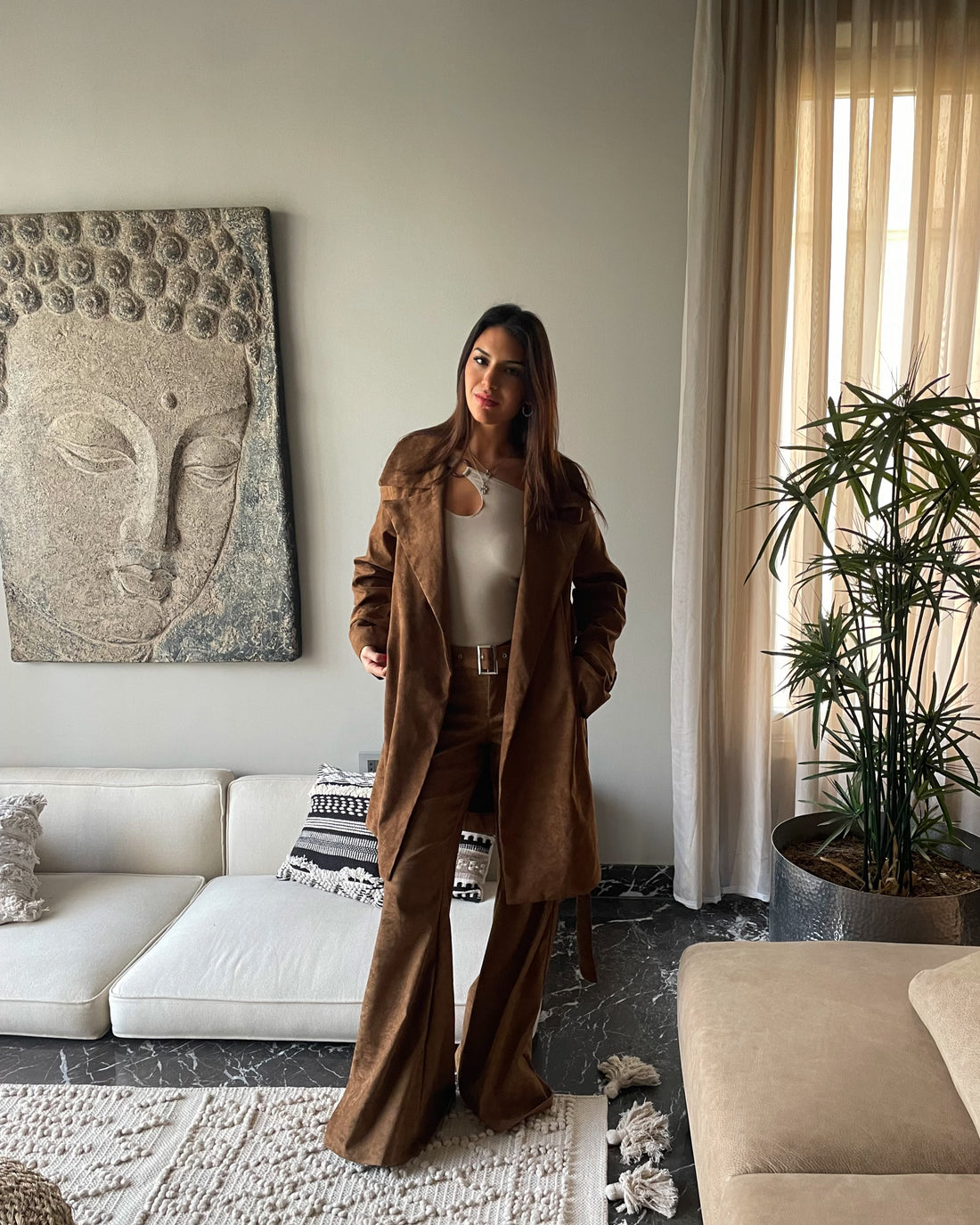 Suede Pants